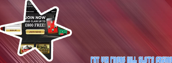 Casino slots pay by phone bill