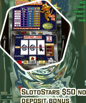 Sloto stars no deposit bonus codes
